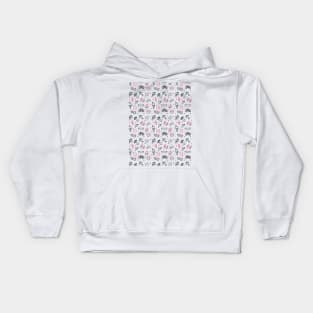 Random Doodle Pattern Design Color Kids Hoodie